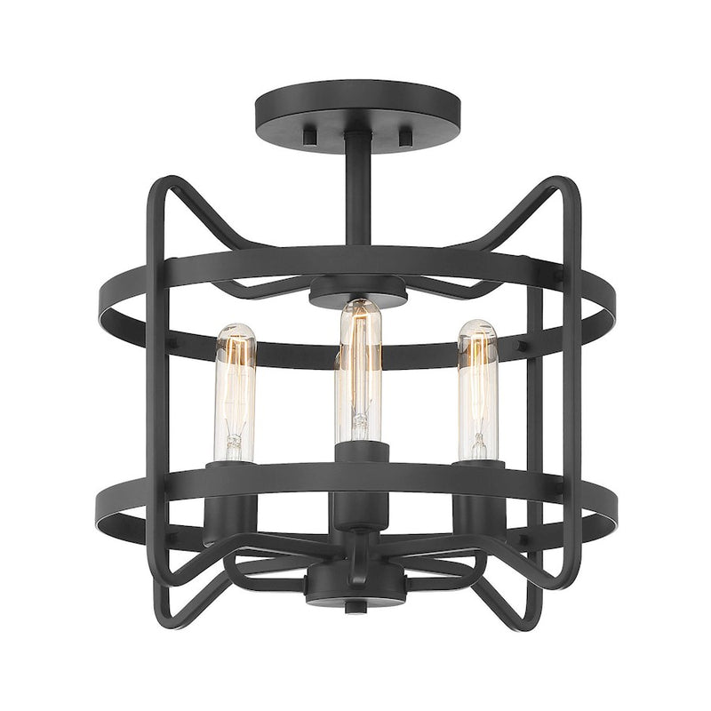 Savoy House Kent 4-Light Ceiling Light, Matte Black