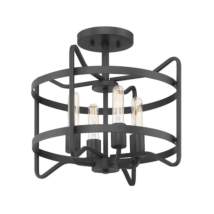 Savoy House Kent 4-Light Ceiling Light, Matte Black