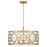 Savoy House Balfour 5Lt Convert Semi-Flush/Pendant, Brass/Water - 6-5065-5-322