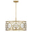 Savoy House Balfour 5Lt Convert Semi-Flush/Pendant, Brass/Water