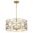 Savoy House Balfour 5Lt Convert Semi-Flush/Pendant, Brass/Water
