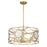 Savoy House Balfour 5Lt Convert Semi-Flush/Pendant, Brass/Water