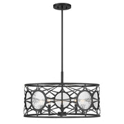 Savoy House Balfour 5Lt Convert Semi-Flush/Pendant, Black/Water - 6-5065-5-89