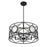 Savoy House Balfour 5Lt Convert Semi-Flush/Pendant, Black/Water