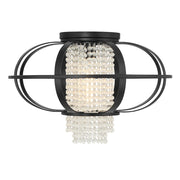 Savoy House Idlewild 1 Light Flush Mount, Matte Black - 6-5218-1-89