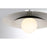 Savoy House Sherrer 1 Light Semi-Flush, Chrome/White Opal