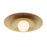Savoy House Sherrer 1 Light Semi-Flush, Warm Brass/White Opal
