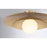 Savoy House Sherrer 1 Light Semi-Flush, Warm Brass/White Opal