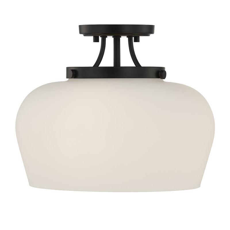 Savoy House Essentials Octave 3 Lt Semi-Flush, Satin Nickel