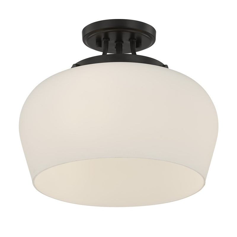 Savoy House Essentials Octave 3 Lt Semi-Flush, Satin Nickel