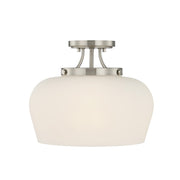 Savoy House Essentials Octave 3Lt Semi-Flush, Satin, Satin Nickel - 6-6035-3-SN