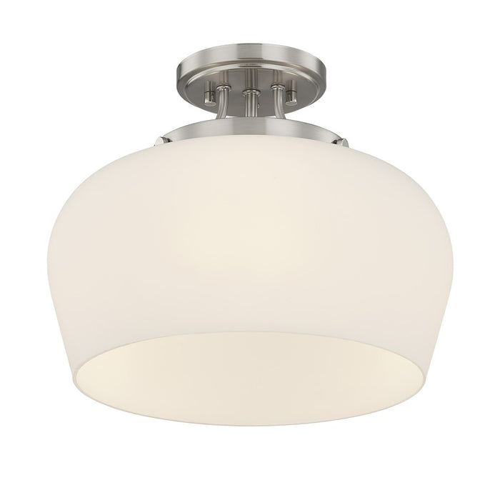 Savoy House Essentials Octave 3Lt Semi-Flush, Satin, Satin Nickel
