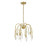 Savoy House Anholt 4Lt Convertible Semi-Flush Or Pendant, Brass