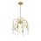 Savoy House Anholt 4Lt Convertible Semi-Flush Or Pendant, Brass