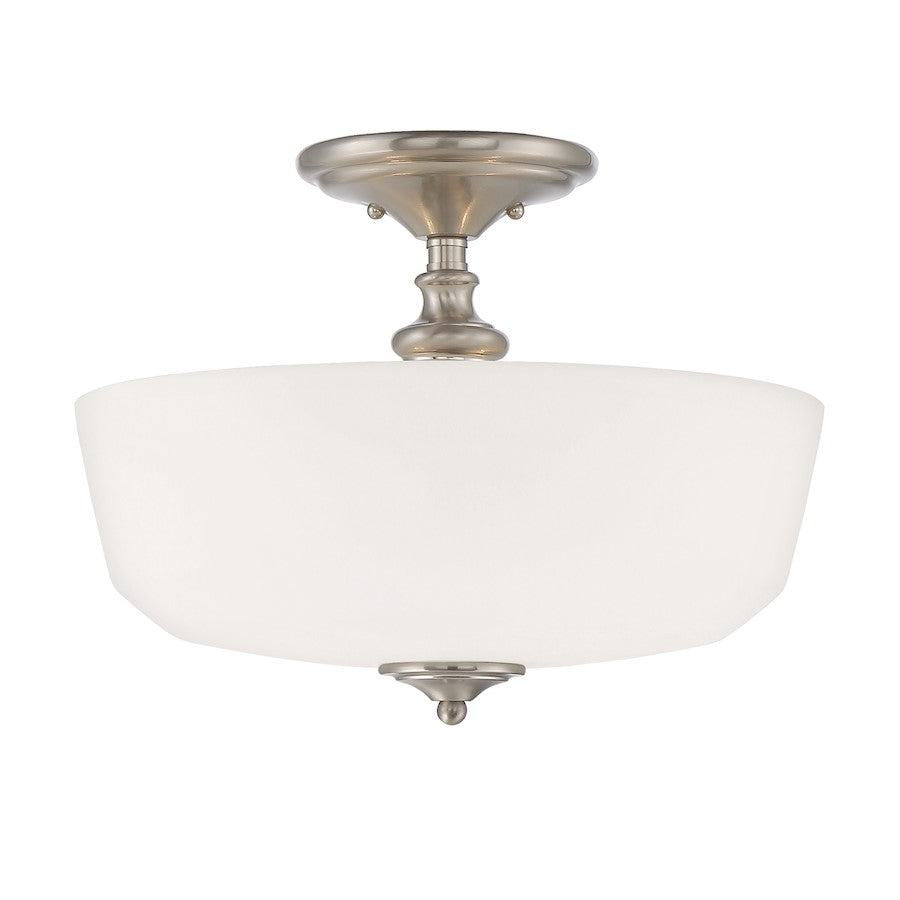 Savoy House Melrose 2-Light Ceiling Light, Satin Nickel - 6-6835-2-SN