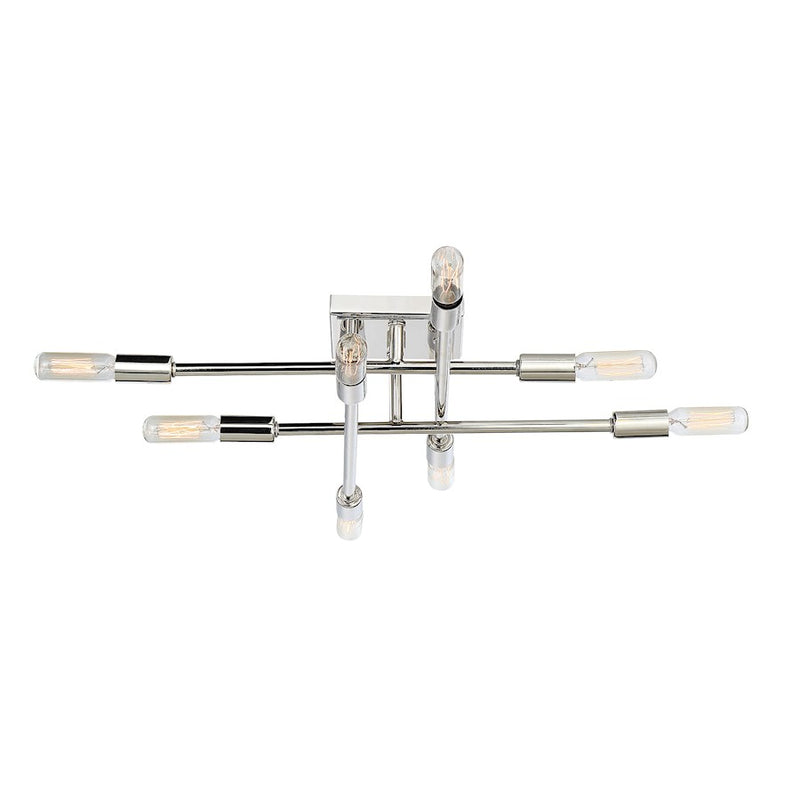 Savoy House Lyrique 8-Light Ceiling Light, Polished Nickel