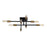 Savoy House Lyrique 8-Light Ceiling Light, Bronze/Brass Accents - 6-7003-8-77