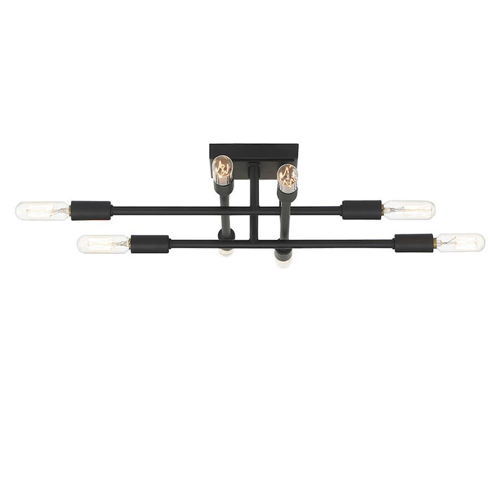 Savoy House Lyrique 8-Light Ceiling Light, Matte Black