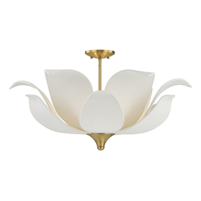 Savoy House Elsie 6 Lt Convertible Pendant, Warm Brass - 6-7163-6-322