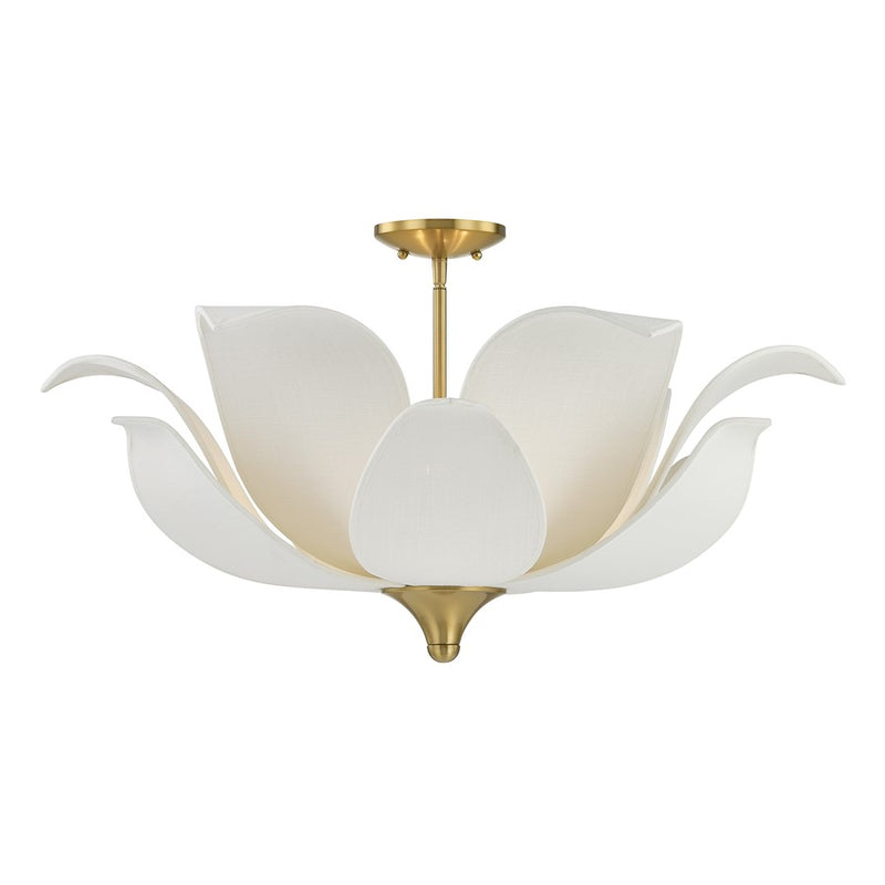 Savoy House Elsie 6 Lt Convertible Pendant, Warm Brass