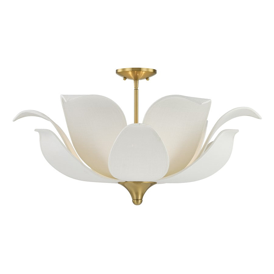 Savoy House Elsie 6 Lt Convertible Pendant, Warm Brass - 6-7163-6-322