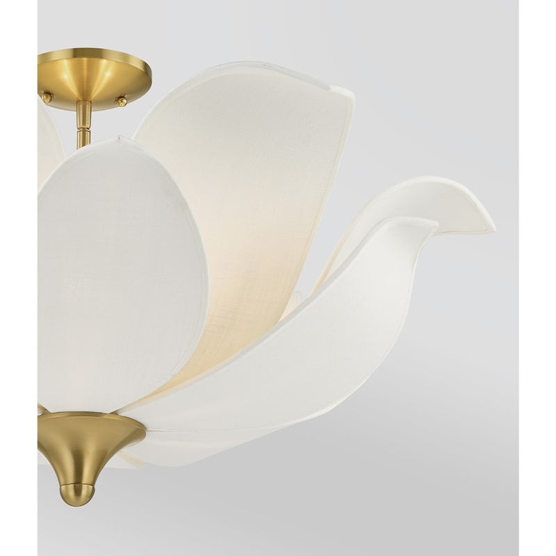 Savoy House Elsie 6 Lt Convertible Pendant, Warm Brass