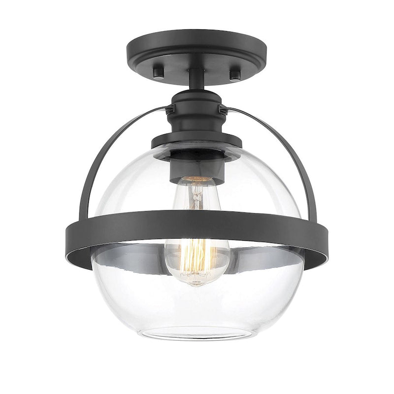 Savoy House Pendleton 1-Light Ceiling Light, Matte Black