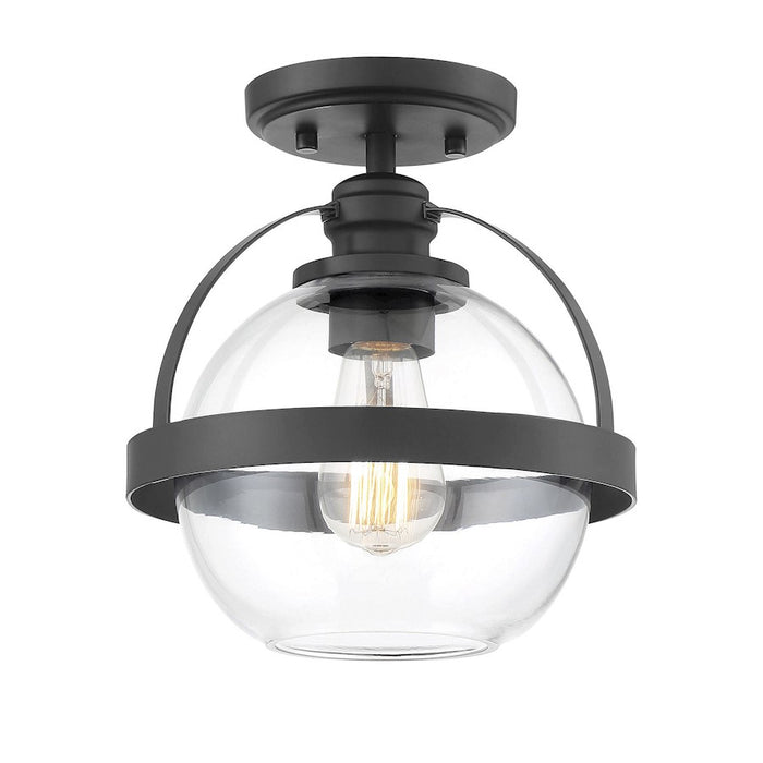 Savoy House Pendleton 1-Light Ceiling Light, Matte Black - 6-7200-1-89