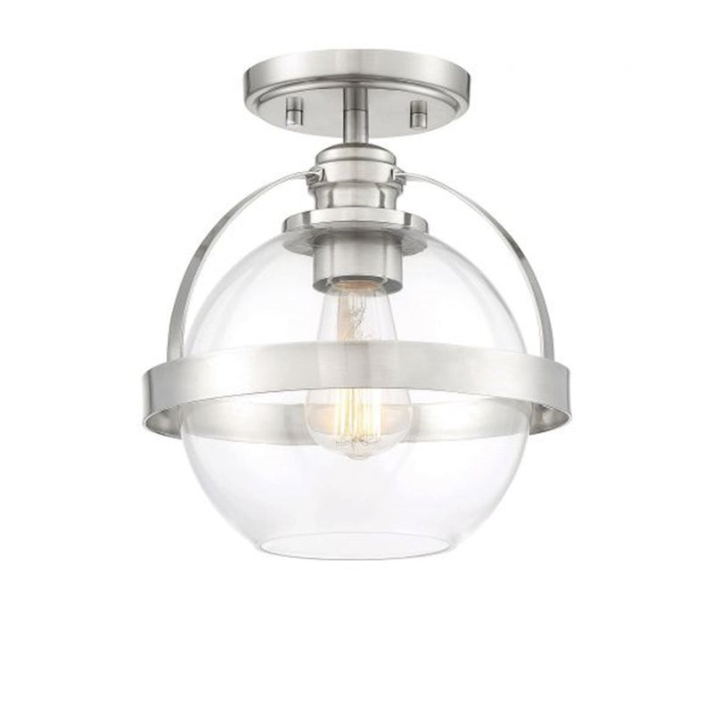 Savoy House Pendleton 1-Light Ceiling Light, Satin Nickel