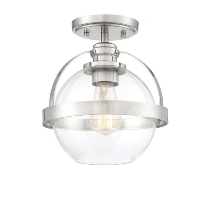 Savoy House Pendleton 1-Light Ceiling Light, Satin Nickel - 6-7200-1-SN