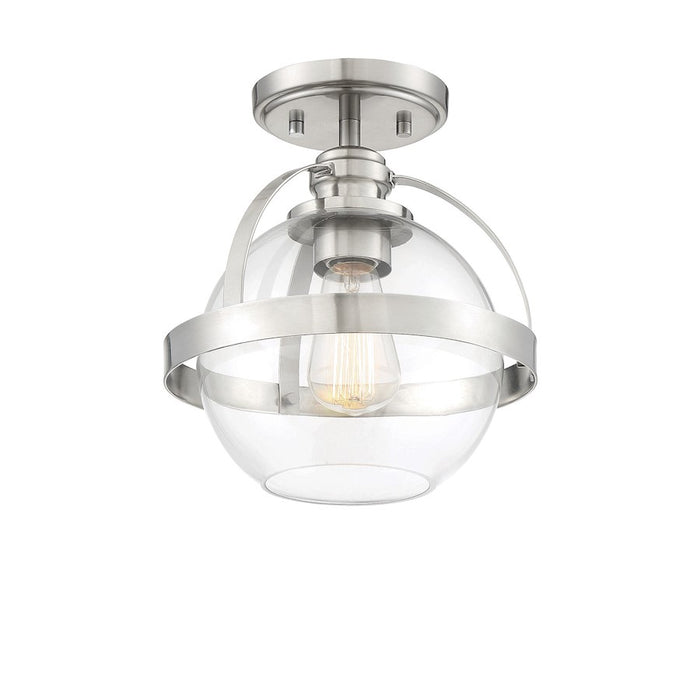 Savoy House Pendleton 1-Light Ceiling Light, Satin Nickel