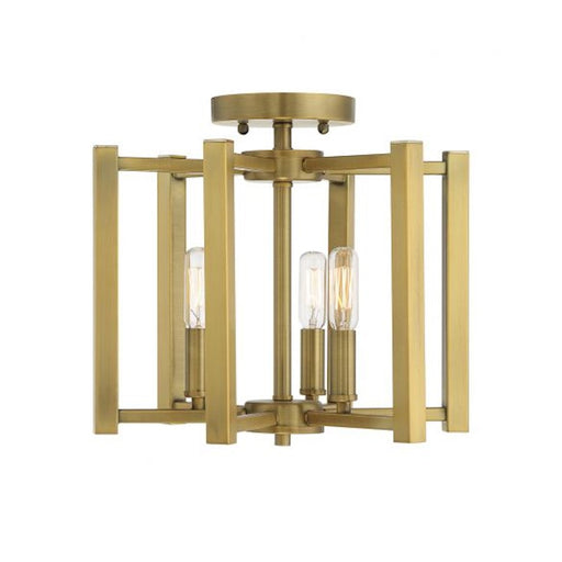 Savoy House Benson 3-Light Ceiling Light, Warm Brass - 6-7702-3-322