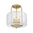 Savoy House Avalon 3-Light Ceiling Light, Warm Brass