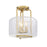 Savoy House Avalon 3-Light Ceiling Light, Warm Brass