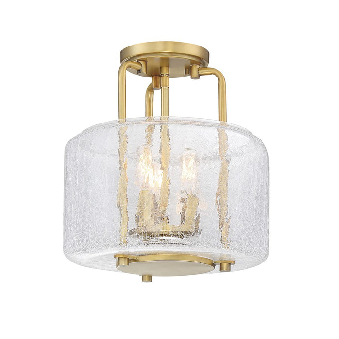 Savoy House Avalon 3-Light Ceiling Light, Warm Brass