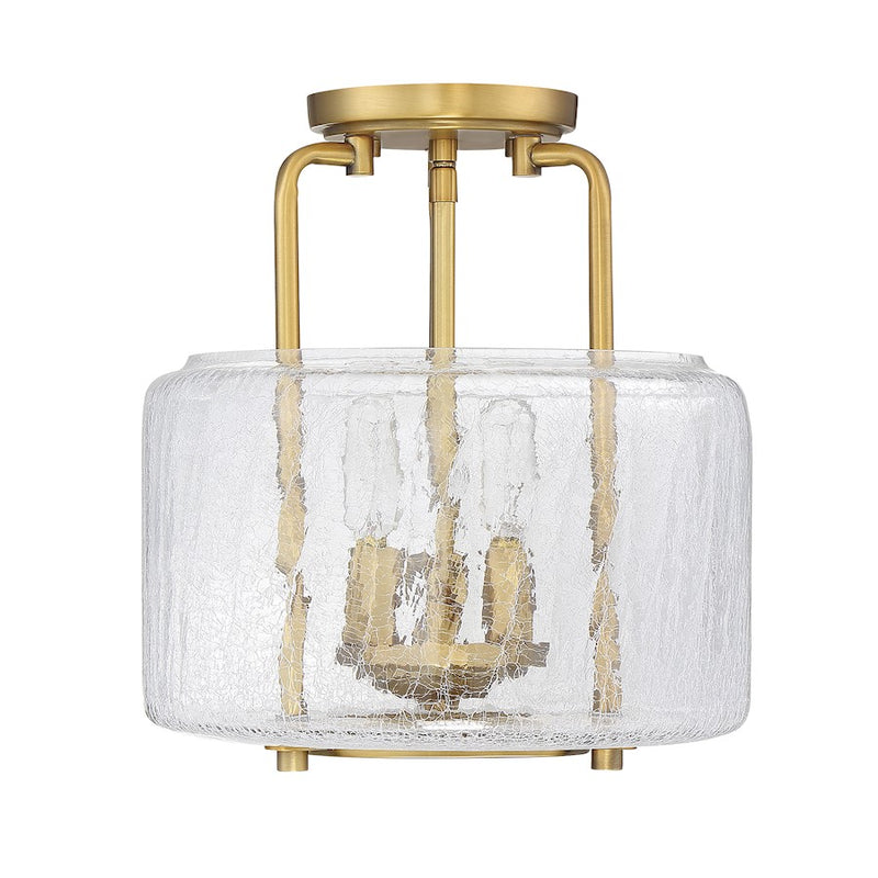 Savoy House Avalon 3-Light Ceiling Light, Warm Brass
