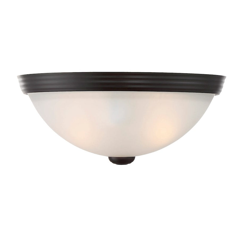 Savoy House 2-Light 11" Ceiling Light, English Bronze
