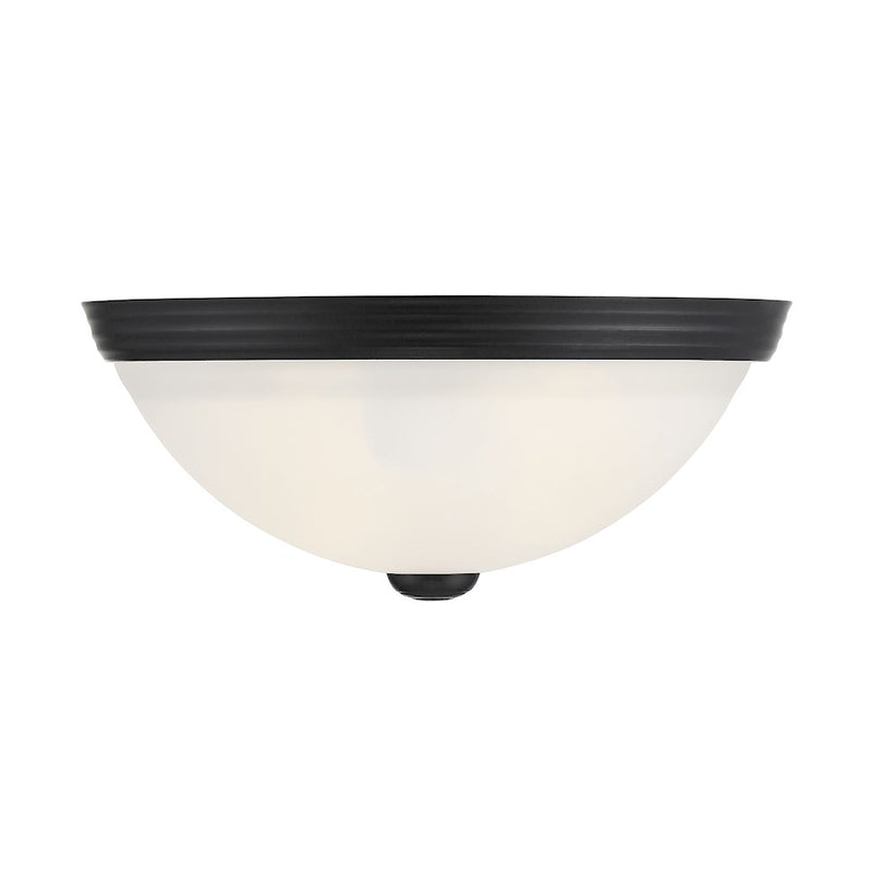 Savoy House 2-Light 11" Ceiling Light, Matte Black