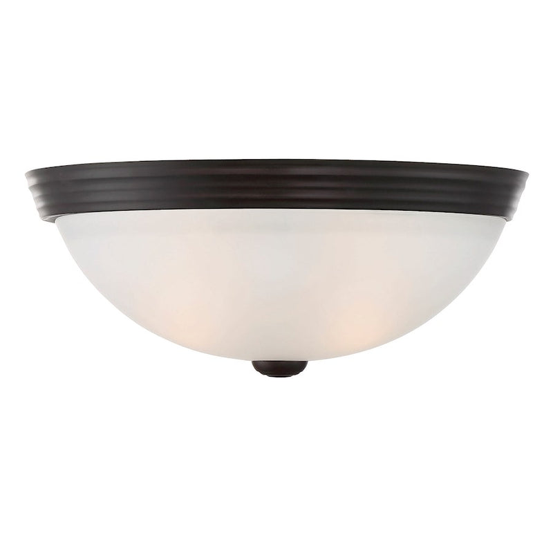 Savoy House 2-Light 13" Ceiling Light, English Bronze