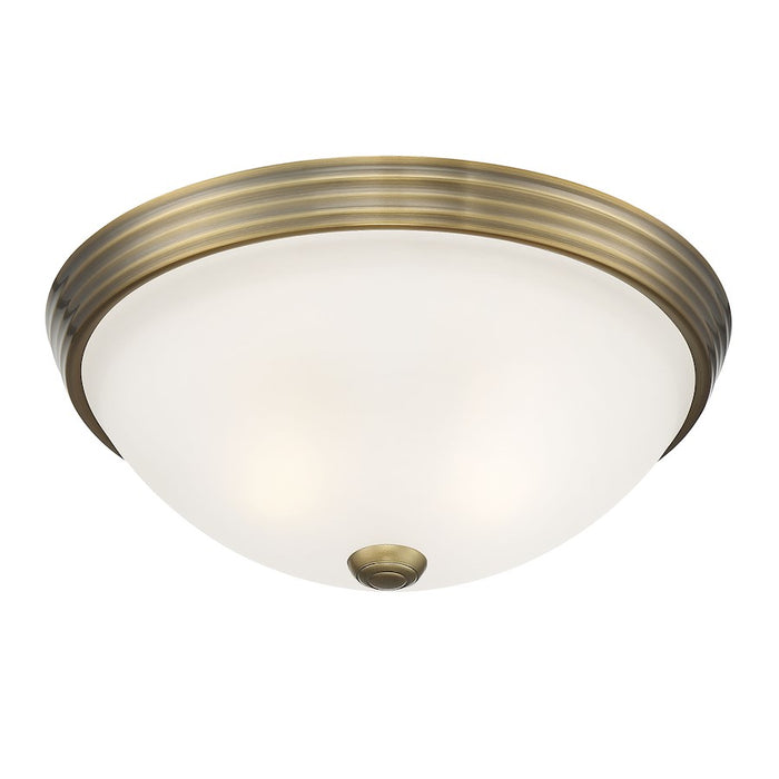 Savoy House 2-Light 13" Ceiling Light, Warm Brass