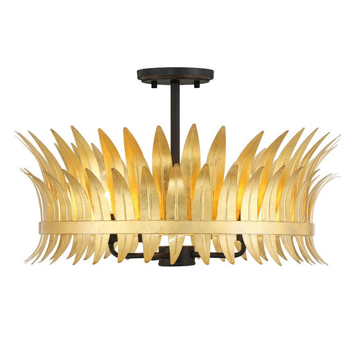 Savoy House Ensley 4 Light Semi-Flush, True Gold - 6-7900-4-261