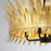 Savoy House Ensley 4 Light Semi-Flush, True Gold