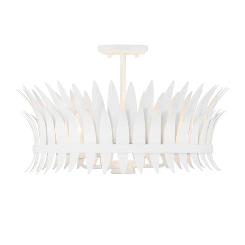Savoy House Ensley 4 Light Semi-Flush, Bisque White