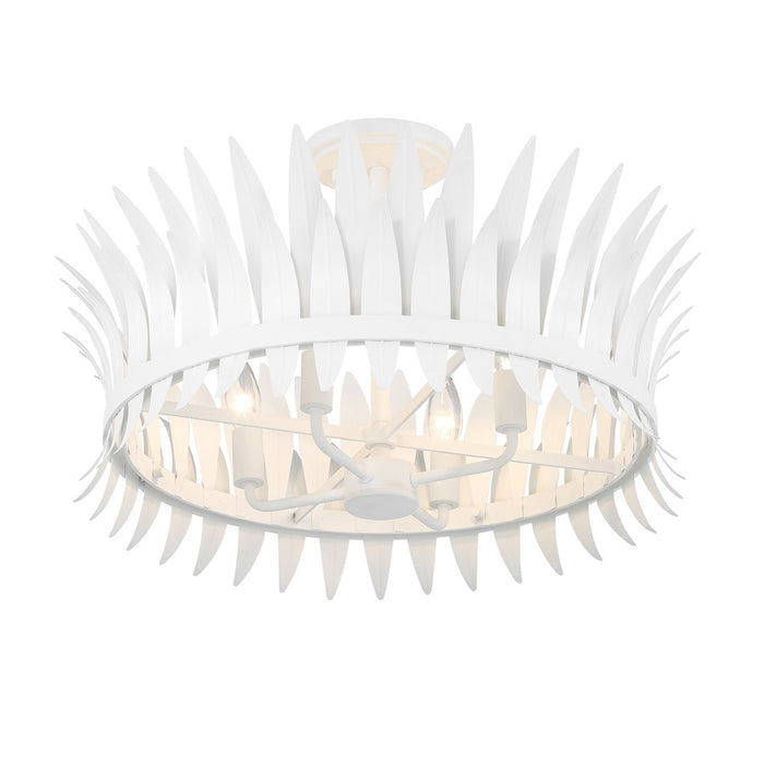 Savoy House Ensley 4 Light Semi-Flush, Bisque White