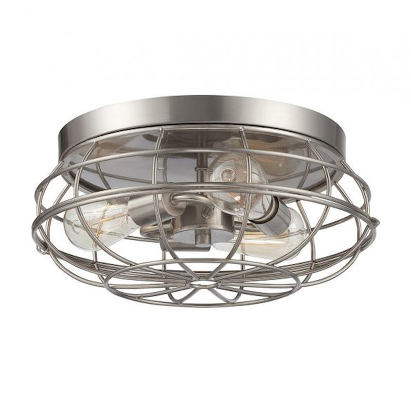 Savoy House Scout 3-Light Ceiling Light, Satin Nickel