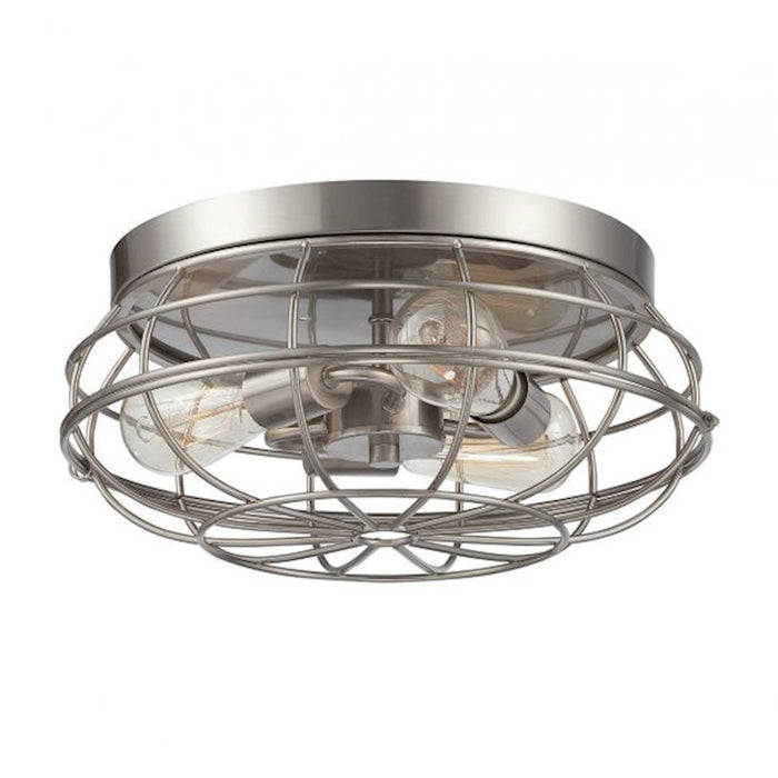 Savoy House Scout 3-Light Ceiling Light, Satin Nickel - 6-8074-15-SN