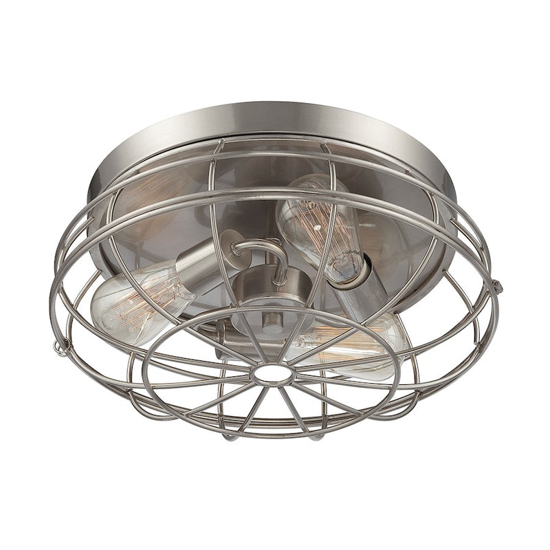 Savoy House Scout 3-Light Ceiling Light, Satin Nickel