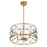 Savoy House Bailey 4 Light Convertible Semi-Flush/Pendant, Brass