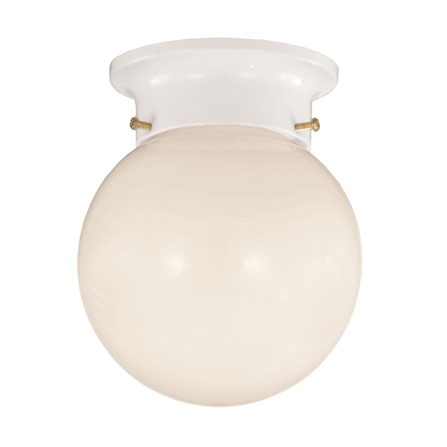 Savoy House 1-Light Ceiling Light, White - 6-904-5-WHT