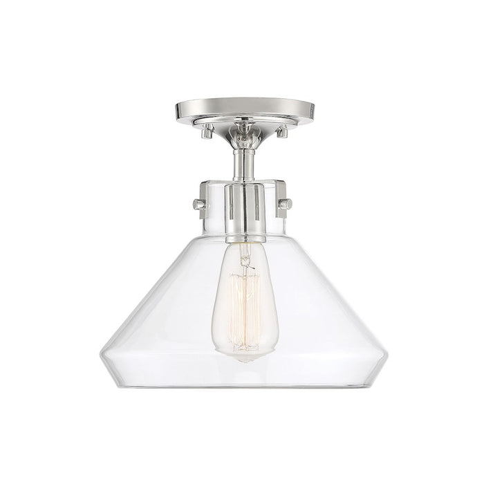 Savoy House 1 Light 5" Flush Mount, White